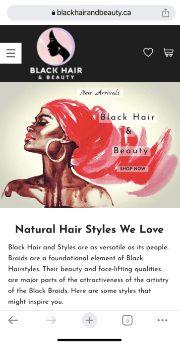 Ready to Go Online Black Hair Products and Stylists Business